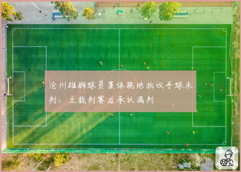 沧州雄狮球员集体跪地抗议手球未判，主裁判赛后承认漏判